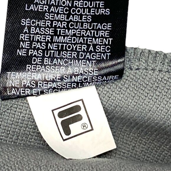 Fila men's Grey F3 Crew Neck Long Sleeve Activewear Sweat Shirt US L - Picture 8 of 8